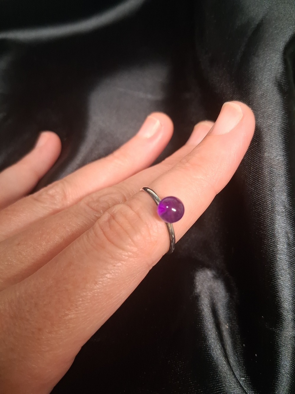 P11. 925 Sterling Silver Stamped JCM Stackable Ring Size 7